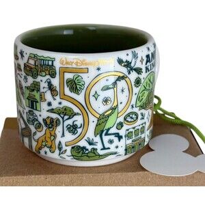 Disney 50th Anniversary Starbucks Animal Kingdom Been There Ornament Mug 2oz NIB